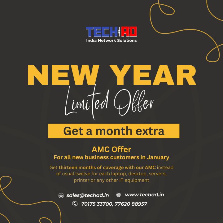 Kickstart Your New Year with an Exclusive Offer from TechAD India Network Solutions!