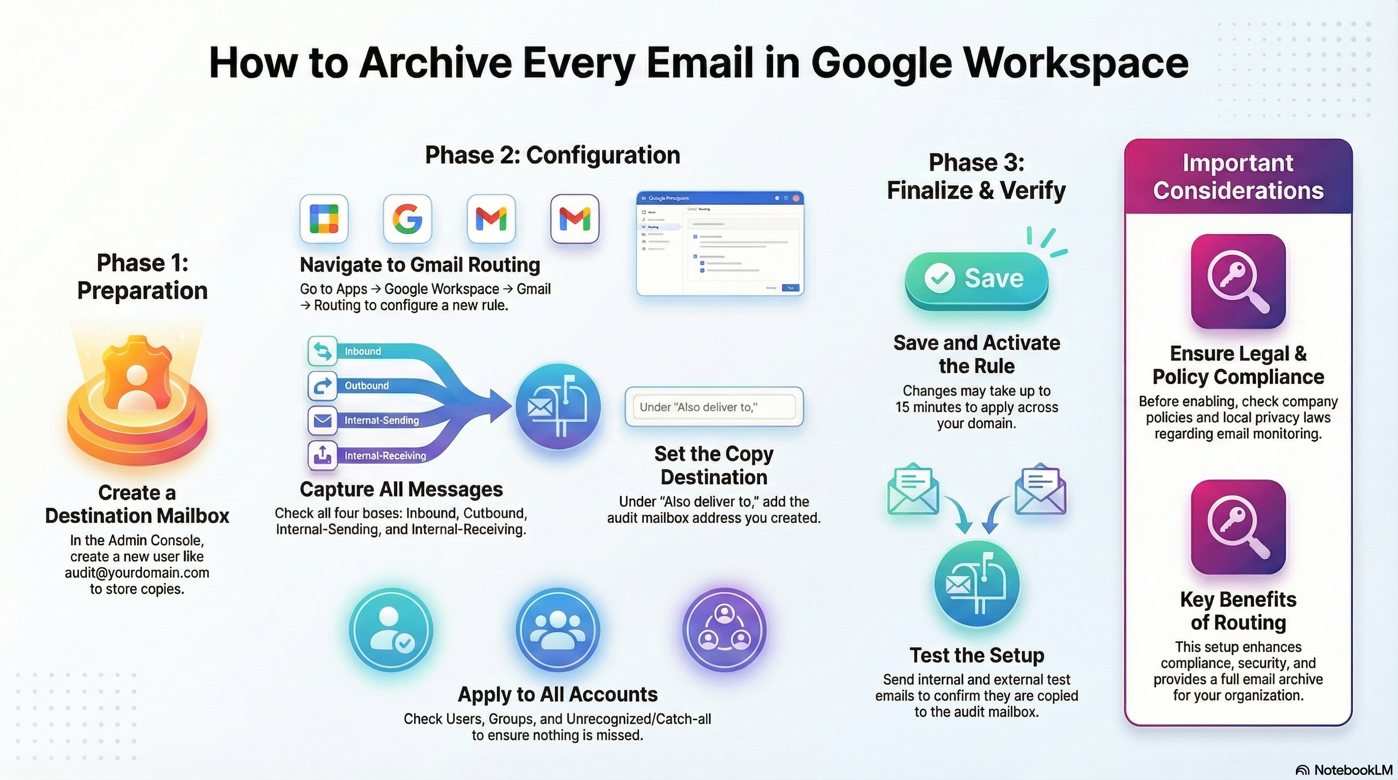 Zero Missing Emails: Implementing Comprehensive Email Routing in Google Workspace